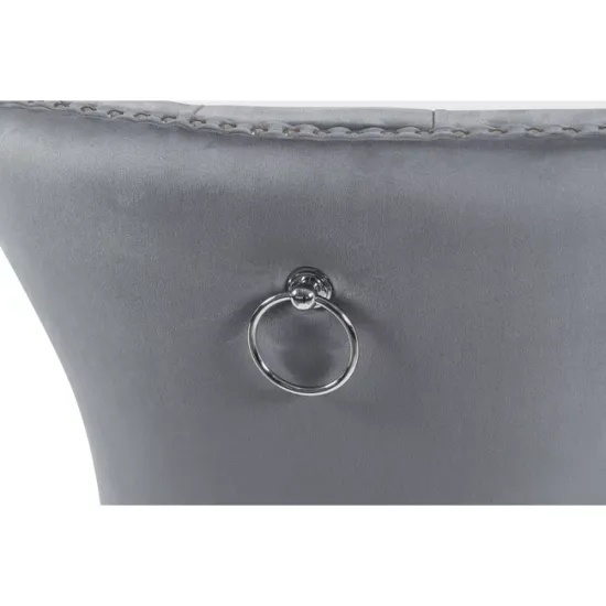 Scaun tapițat Mira MC, picioare din lemn negru, design elegant cu nasturi, șezut ergonomic, tapițerie premium, personalizabil picture - 3