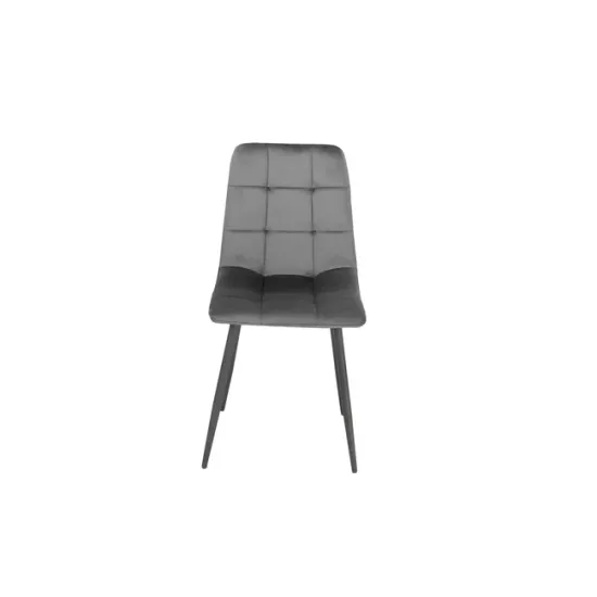 Scaun tapițat Velvet, stofă catifelată premium, structură metalică, 44x42x89 cm picture - 5