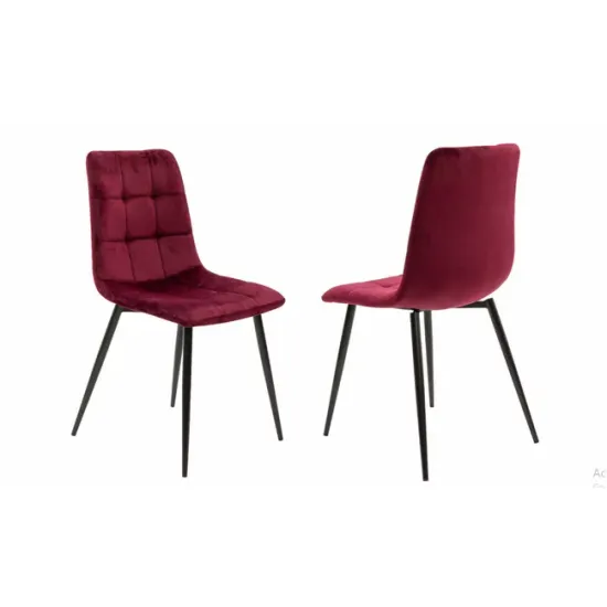 Scaun tapițat Velvet, stofă catifelată premium, structură metalică, 44x42x89 cm picture - 34