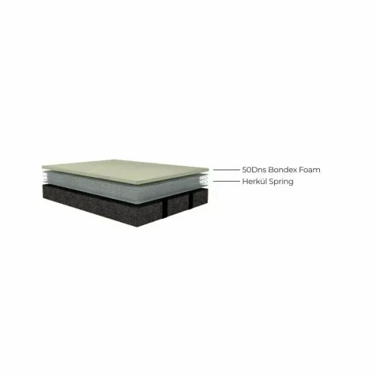 Pat + Saltea gratis Comfort, gri - 140x200 cm, ladă depozitare, somieră rabatabilă, structură metal + lemn + PAL, tapițerie stofă premium picture - 6