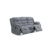 Canapea recliner Relax 3 locuri, tapițată catifea, suport picioare, 205x88x105 cm, design ergonomic picture - 4
