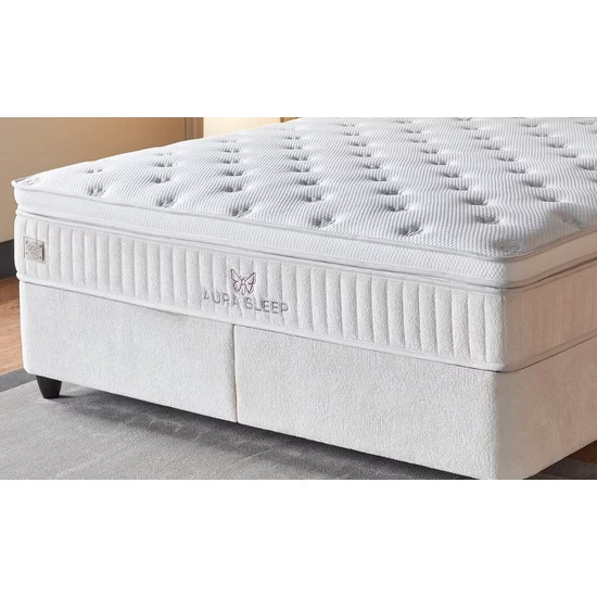 Saltea Aura Sleep, arcuri individuale Pocket, 7 zone confort, strat burete dublu, 160x200 cm picture - 2