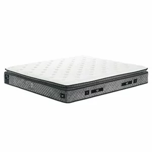 Saltea Babylon cu arcuri pocket și strat dublu de burete, 140x200 cm