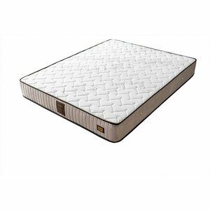 Saltea Bari, fibre bambus, arcuri individuale, confort anatomic, 140x200 cm, alb