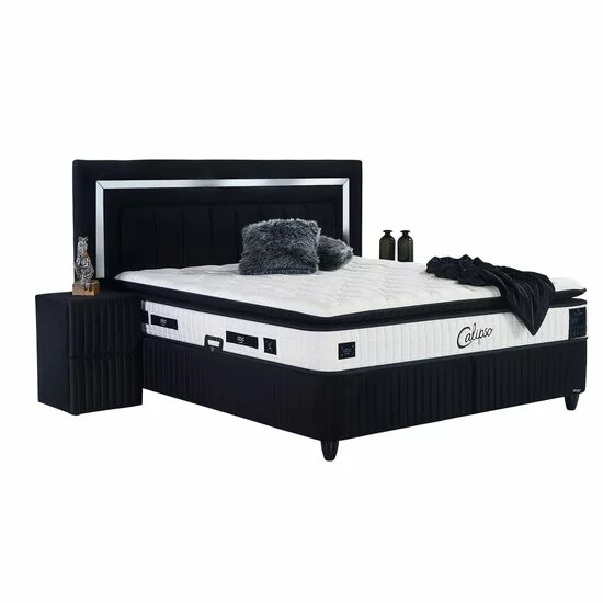 Saltea Calipso, Arcuri Bonnel, Spumă HD, 140x200 cm, Negru picture - 4