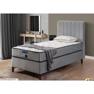 Saltea Calia, arcuri individuale, sustinere ortopedica, confort sporit, 100x200 cm, gri