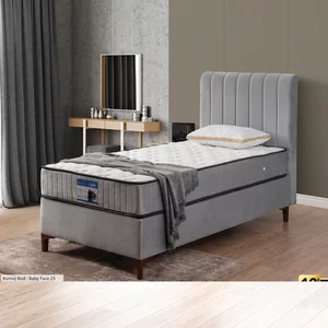 Saltea Carla, gri - 100x200 cm, arcuri individuale, sustinere ortopedica, confort sporit