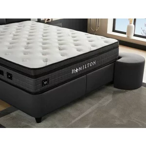 Saltea Hamilton, sistem Pocket, strat burete de densitate mare, bumbac matlasat, 160x200 cm