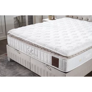 Saltea Lexus, topper integrat pentru extra confort, strat memory, grosime 33 cm, confort ortopedic, 160x200 cm, alb