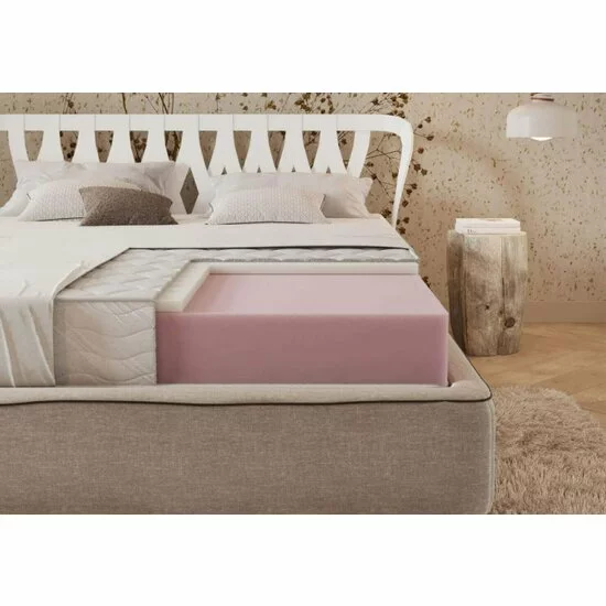 Saltea Memory Eko, spumă cu memorie, husă detașabilă, 160x200 cm, alb picture - 2