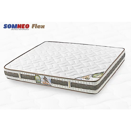 Saltea ortopedică Somneo Flex - 140/200/23  cm, cu arcuri Pocket Spring și bandă de aerisire, stofă knitted cu poliuretan și pâslă hard picture - 3