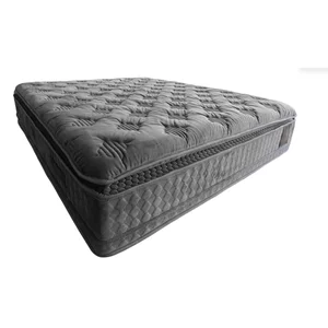 Saltea Raisa Premium, arcuri pocket 7 zone confort, spumă HR 5 cm, topper memory 5 cm, husă velvet baby face, fermitate medie, 160x200 cm