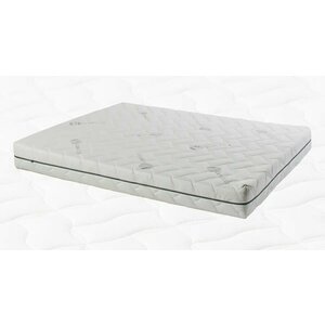 Saltea Somneo Bamboo, spumă cu memorie, husă antibacteriană, 180x200 cm, alb