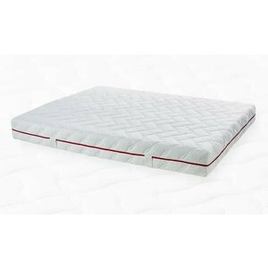 Saltea Somneo Soft, cu memory foam și husă antibacteriană, stofă knitted, 1.8x2 m, înălțime 22 cm