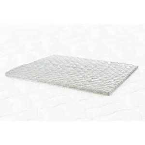 Saltea Somneo Top, topper confort, husă Knitted, poliuretan și pâslă soft, 90x200 cm, albă