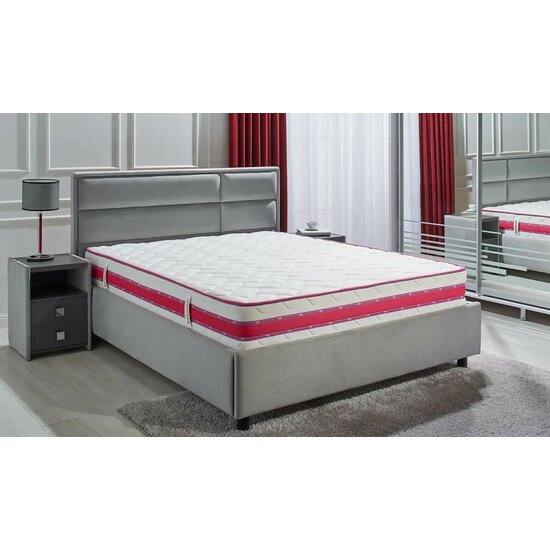 Saltea Somneo Vis ortopedică, Knitted + straturi Pasla Soft/Hard, Arcuri Bonnell, 180x200 cm, Înălțime 26 cm picture - 2