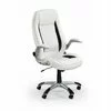 Scaun Saturn, mecanism TILT, piele ecologică perforată, 65x70x122-132 cm, alb picture - 2