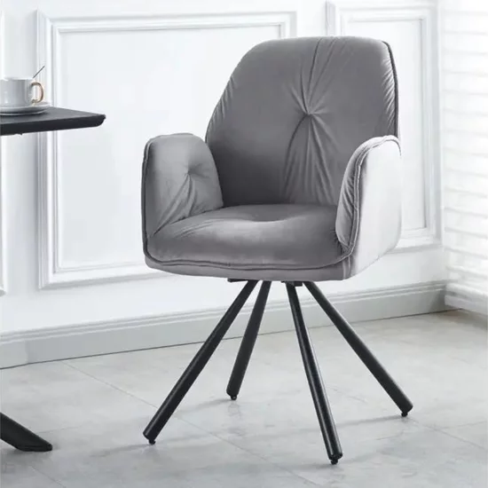 Scaun Angola, ergonomic cu suport lombar, tapițerie moale și picioare solide, 60x45x89 cm, bej picture - 3