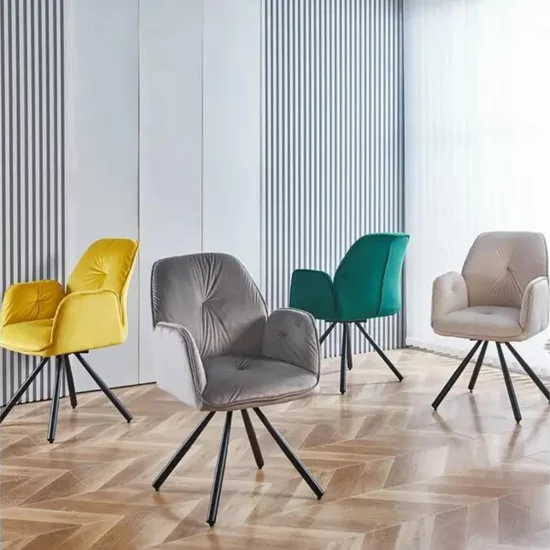 Scaun Angola, ergonomic cu suport lombar, tapițerie moale și picioare solide, 60x45x89 cm, bej picture - 9