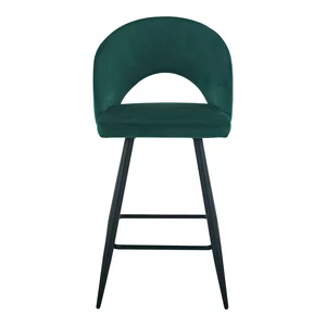 Scaun Bar Loly catifelat Verde