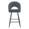Scaun bar H-96, cu șezut confortabil și picioare metalice, 48x49x89 cm, culoare la alegere picture - 7