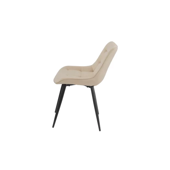 Scaun Ironny, design elegant cu tapițerie din catifea și picioare metalice, 52x43x85 cm, culori disponibile gri, bej, verde picture - 7