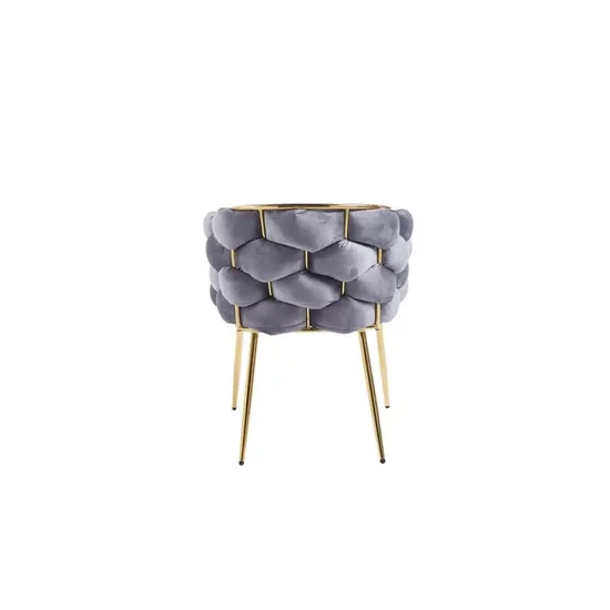Scaun Joy, design minimalist cu tapițerie moale, confort sporit și rezistență, 43x60x80 cm, gri picture - 5