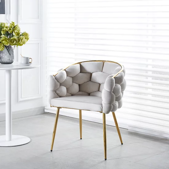 Scaun Joy, design minimalist cu tapițerie moale, confort sporit și rezistență, 43x60x80 cm, gri picture - 7