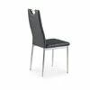 Scaun K202, cu piele ecologică și structură metalică, 44x59x97 cm, negru picture - 2