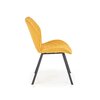 Scaun K360 tapițat cu stofă, cadru metalic, 51x64x90 cm, galben picture - 3