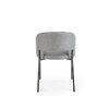 Scaun K373 tapițat cu stofă, cadru metalic, 51x57x77 cm, gri picture - 4