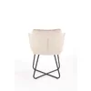 Scaun K377, tapițat stofă, picioare metalice, 60x62x81 cm, bej picture - 4
