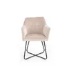 Scaun K377, tapițat stofă, picioare metalice, 60x62x81 cm, bej picture - 2