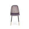 Scaun K379 tapițat cu stofă, cadru metalic, 45x48x88 cm, gri picture - 2