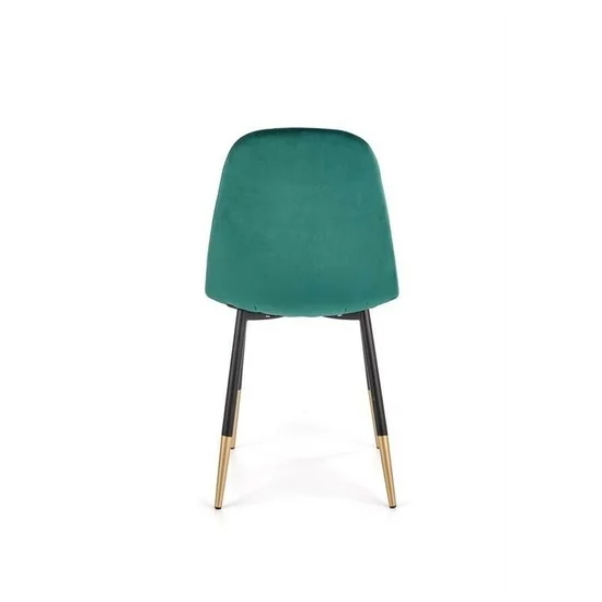 Scaun K379 tapițat cu stofă, cadru metalic, 45x48x88 cm, verde picture - 5