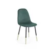 Scaun K379 tapițat cu stofă, cadru metalic, 45x48x88 cm, verde picture - 1