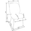 Scaun K381 Roz 48x58x88 cm picture - 5