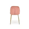 Scaun K381 tapițat cu stofă, cadru metalic, 48x58x88 cm, roz picture - 4
