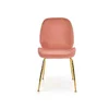 Scaun K381 tapițat cu stofă, cadru metalic, 48x58x88 cm, roz picture - 2