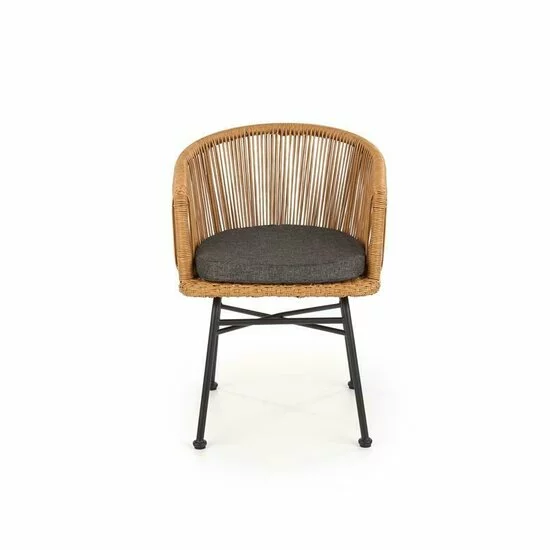 Scaun K400, design modern, tapițat stofă, structură metalică, 47x55x74 cm, negru picture - 2