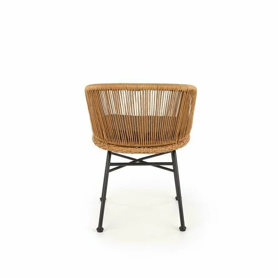 Scaun K400, design modern, tapițat stofă, structură metalică, 47x55x74 cm, negru picture - 4