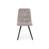 Scaun K402 tapițat cu stofă, cadru metalic, 45x55x86 cm, gri picture - 2