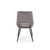 Scaun K404 tapițat cu stofă, cadru metalic, 52x58x88 cm, gri picture - 5