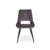 Scaun K404 tapițat cu stofă, cadru metalic, 52x58x88 cm, gri picture - 2
