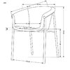 Scaun k489 Bej 59/56/80/46 cm. picture - 5