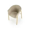 Scaun K489, tapițat elegant cu stofă de calitate, structură metalică, 59x56x80x46 cm, bej picture - 2