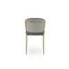 Scaun K499, modern și ergonomic, tapițat cu stofă, 47x56x85 cm, gri picture - 5