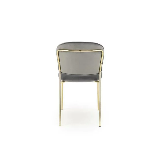 Scaun K499, modern și ergonomic, tapițat cu stofă, 47x56x85 cm, gri picture - 5