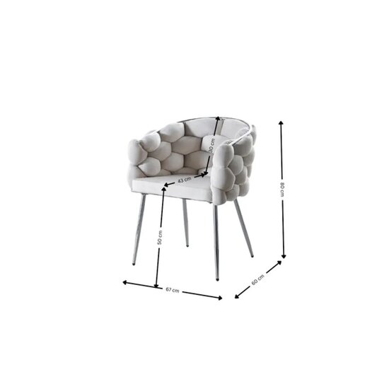 Scaun Missy 43x60x80 cm Verde picture - 6