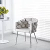 Scaun Missy, tapițerie catifelată premium, picioare elegante metalice, 43x60x80 cm, verde picture - 5